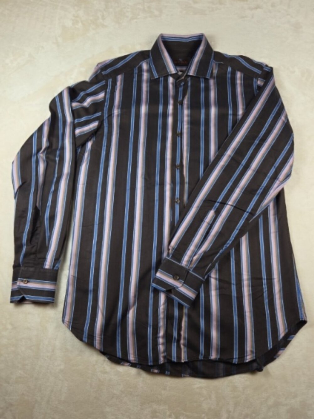 Etro Milano Stripe Button Down Shirt Size 40